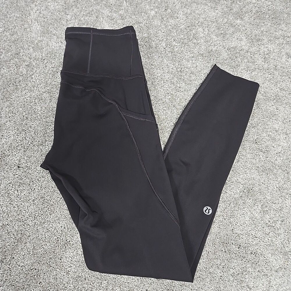 Lululemon Fast Free Tight‎ 24” Leggings Pockets Gray Women’s Size 2